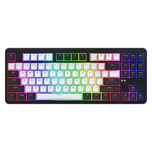 Клавиатура беспроводная Hator Rockfall 3 Orange Switch US RGB Black (HTK850)