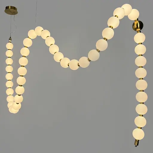 Люстра із серії Perla на 40 кульок 400 см 3 світлових режими | Line F | Арт. SG012/45 AB - фото 8