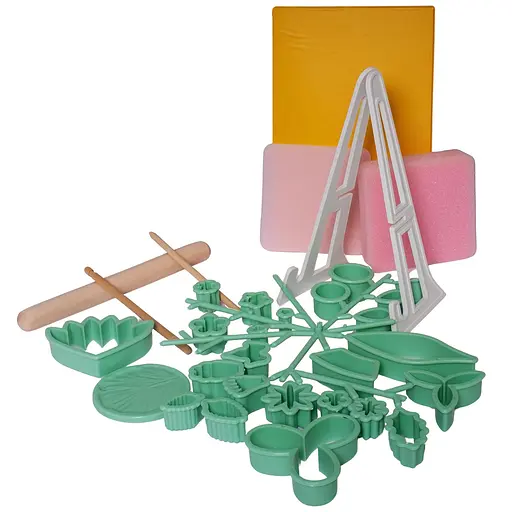 Набор вырубок для мастики кондитерский набор для изготовления цветов из 32 предметов, Kitchen Master 85683 - фото 1