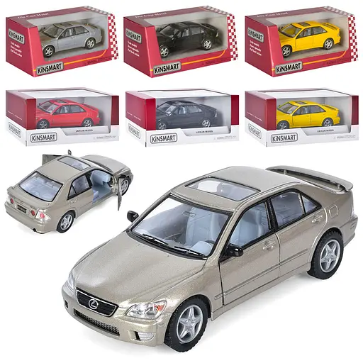 Металева інерційна легкова модель Lexus IS300 5", відкриваються двері (В асортименті) - фото 3
