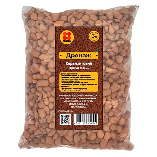 Дренаж TM Flores керамзитовый 3 л (drenag3l-FL)