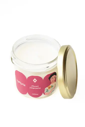 Свеча Госпожа Пион 130 мл, 15 ч Миниатюры (130 мл) - фото 1