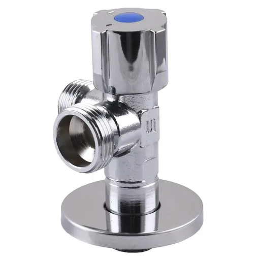 Кран кульовий кутовий подвійний Selba 1/2″х 1/2″х3/4″ Double (SL1599) - фото 2