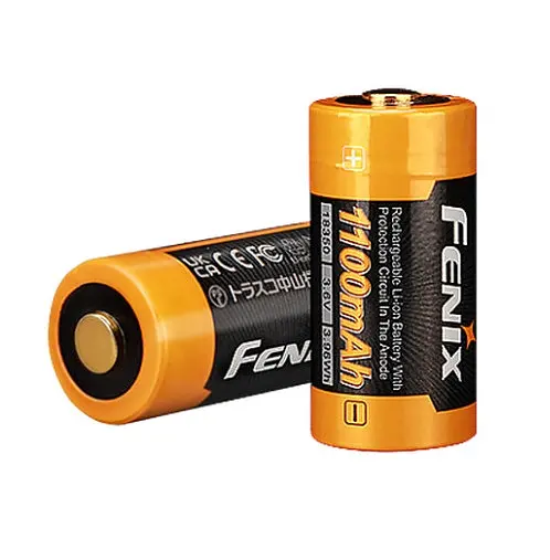 Акумулятор 18350 Fenix ARB-L18-1100 3.6В 7А (Чорно-жовтий) - фото 3