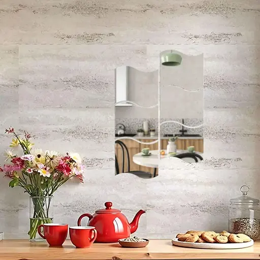 Дзеркальний декор Wall Sticker SW-00002510 акриловий самоклеючий 140х190 мм 6 шт. срібло - фото 6
