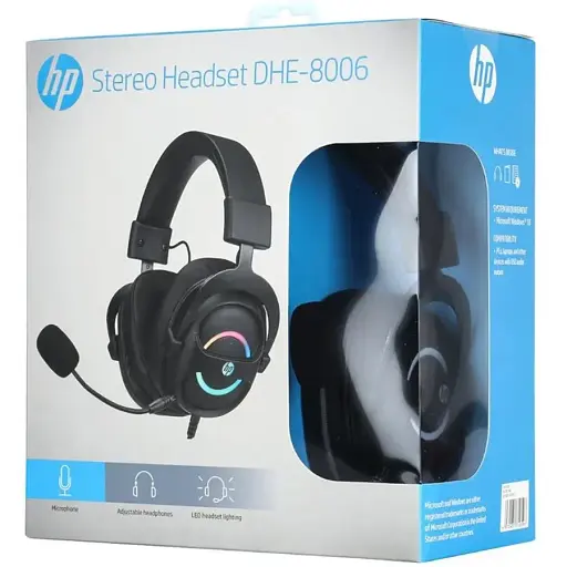Гарнітура HP DHE-8006 USBRGB Black - фото 4