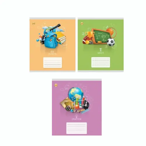 Зошит на 12 аркушів у клітинку Тетрада Першокласник №1 10 шт.