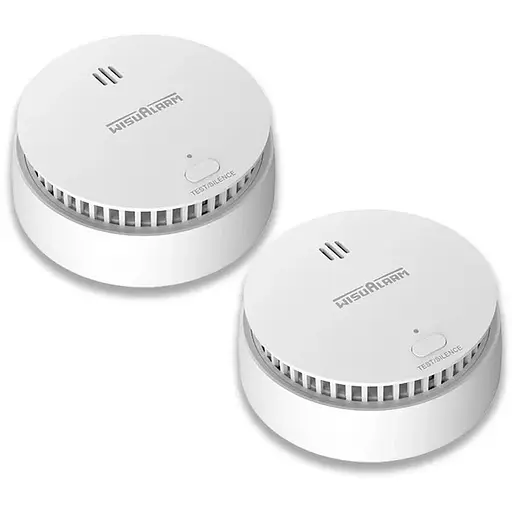Автономна димова сигналізація WisuAlarm Twin Pack з акумулятором