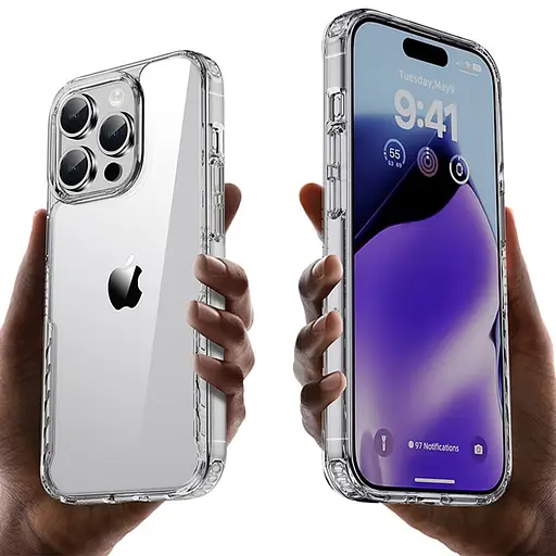 Чохол Epik TPU+PC Multi-Color для Apple iPhone 15 Pro 6.1 Clear - фото 3