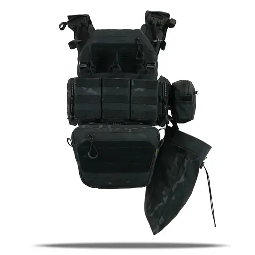 Плитоноска Kiborg GU gen.2 + 6 подсумков Black Multicam (1000-k77002) - фото 6