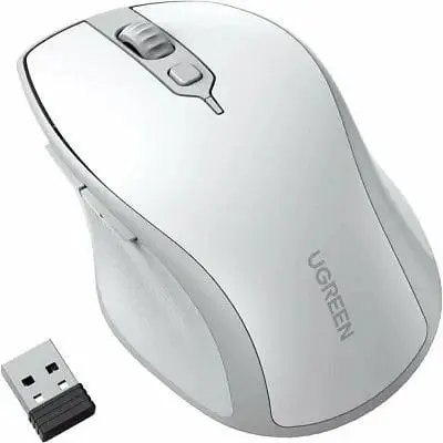 Бездротова миша Ugreen Ergonomic Wireless Mouse MU101 білий сірий (15805) - фото 1