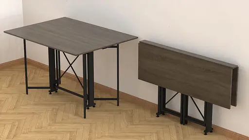 Стіл-книга трансформер Спайдер Ferrum-decor 750x1150x880 Чорний метал ДСП Дуб Сонома Трюфель 16 мм (FRD-105092) - фото 10