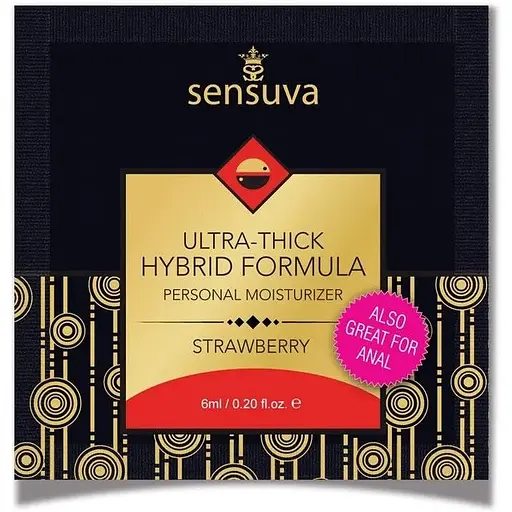 Пробник Sensuva - Ultra-Thick Hybrid Formula Strawberry (6 мл)