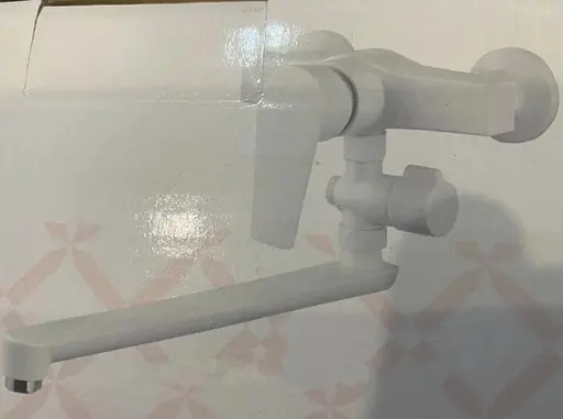 Смеситель для ванны Solone LAP6-A030 однорычажный пластик Белый 30412 - фото 2