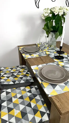 Комплект Доріжка водовідштовхувальна Трикутний принт 260х40 см 4 шт. - фото 2