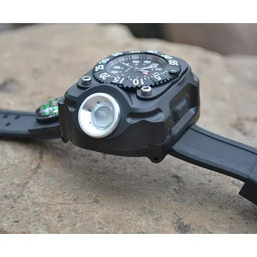 Мужские тактические часы Besta FlashLight с компасом и фонариком - фото 5