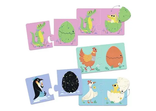 Настольная игра Djeco Кто в яйце? (Puzzle Duo: Funny eggs) (DJ08193) - фото 5