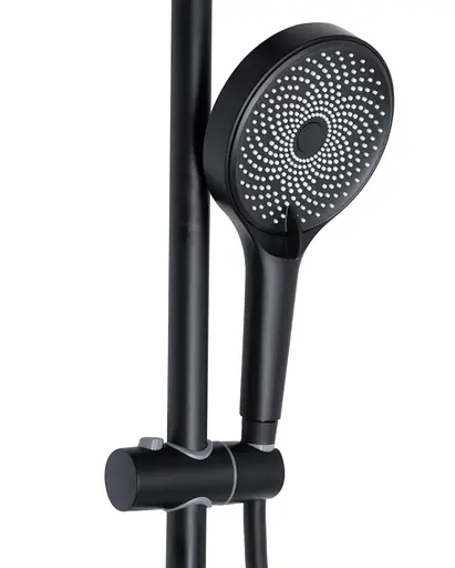 Душова система універсальна Qtap Slavonice Black Matt з виливом QTSLA111BLM45911 - фото 4