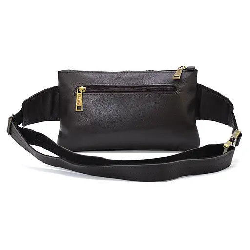 Кожаная мужская сумка на пояс TARWA 26х16х3 см sum0025982 - фото 11