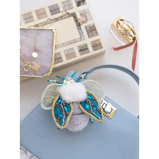 Набір для створення прикраси "Плюшева казка" AD-087 на натуральному полотні - фото 2