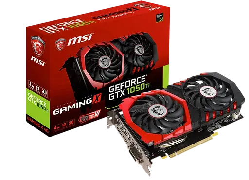 Відеокарта GeForce GTX 1050 Ti 4GB MSI Gaming (GTX 1050 Ti GAMING 4G) Б/В
