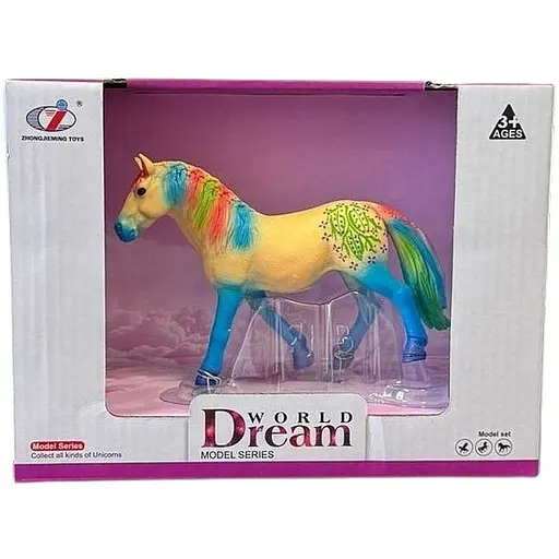 Фигурка Dino Toys Лошадь Y17 желтая (Q9899-Y17) - фото 1