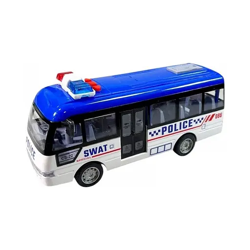 Детский инерционный автобус YG Toys YM-9906F(Blue) 19х6,5х8 см - фото 1