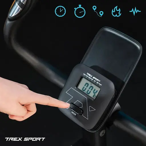 Велотренажер Trex Sport TX-400MB RECK магнітний сірий - фото 3