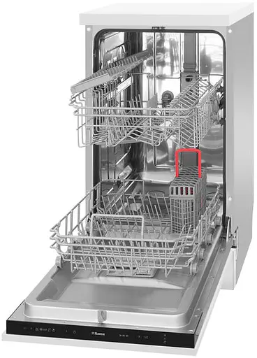 Посудомоечная машина Hansa встроенная, 9 комплектов A++, 45 см, белый - фото 3