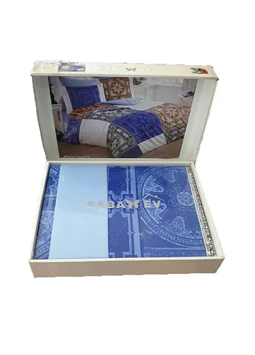 Турецкое постельное белье с 4 наволочками TURComFor SABA TC303375268 - фото 2