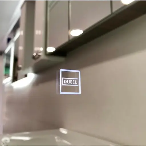 Дзеркало Dusel Led DE-M0065D Silver 100x75 см сенсорне включення + підігрів, Сірий - фото 2