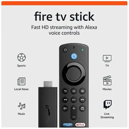 Умная ТВ-приставка Amazon Fire TV Stick HD 3 Gen. (B07ZZVX1F2) - фото 2
