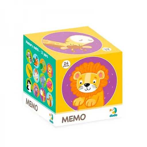 Настільна гра-мемо "Дикі Тварини" DoDo Toys 300157, 24 фішки із зображенням - фото 1