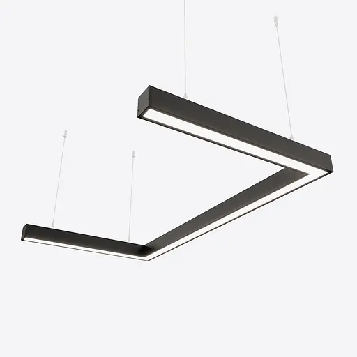 Светодиодный светильник X-LED 60Вт U-образный черный - фото 1