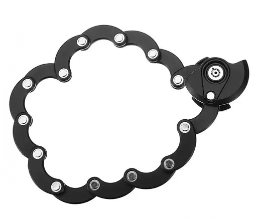 Складной противоугонный замок для велосипеда Bikight Стальная цепь - фото 7