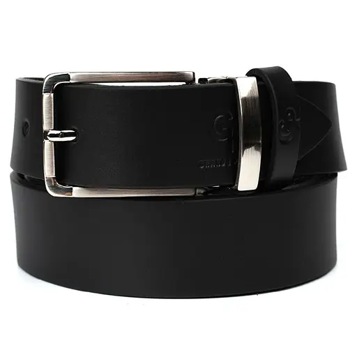 Ремінь шкіряний Grande Pelle чорний 120х3.5х0.5 см acs0032041 - фото 4