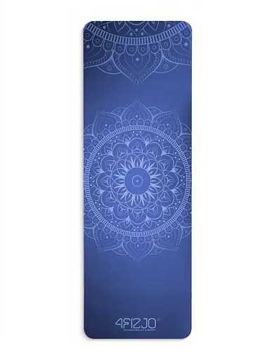 Коврик (мат) спортивный 4FIZJO замша 183 x 61 x 0.15 см для йоги и фитнеса Blue (P-5905973405713) - фото 1