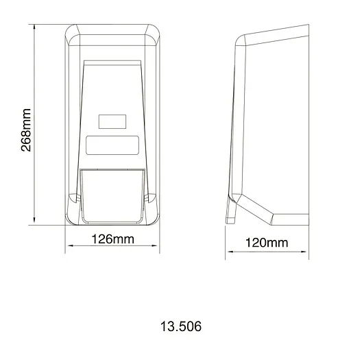 Дозатор рідкого мила HOTEC 13.506 настінний білий для ванної кімнати з натискним механізмом 1000 мл - фото 5