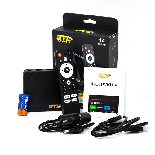 ТВ-приставка GTL Max Ultra, Black, Allwinner H313 (4 ядра), 2Gb, 16Gb, WiFi 6 / Bluetooth, RJ45, 2xUSB 2.0, microSD, Android 14, пульт ДУ с голосовым управлением - фото 5