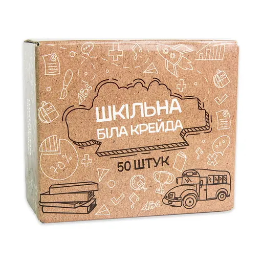 Великий набір "Шкільна крейда" Strateg 50133 в наборі 50 штук - фото 1