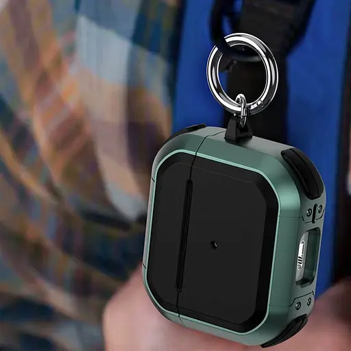 Футляр противоударный Black ed. для наушников Airpods 4 Apple Green - фото 3