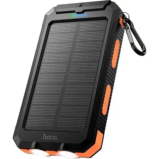 Внешний аккумулятор Hoco J164 Platinum Solar 8000mAh 10W Black [157758] - фото 1