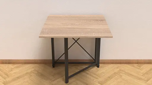 Стіл-книга трансформер Оріон 1 Ferrum-decor 750x810x730 Чорний метал ДСП Дуб Сонома 16 мм (FRD-104600) - фото 3