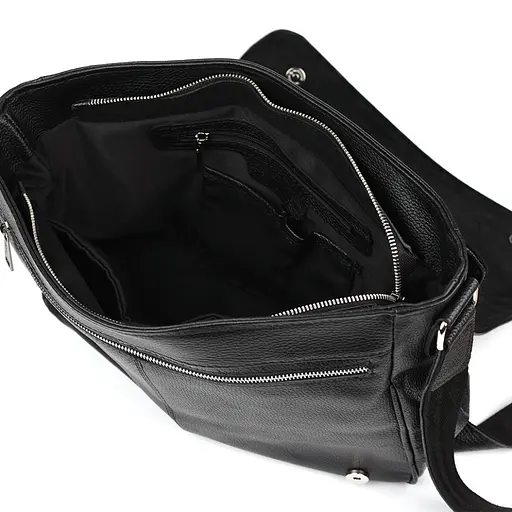 Чоловіча шкіряна сумка через плече TARWA 37х27х11 см sum0025840 - фото 7