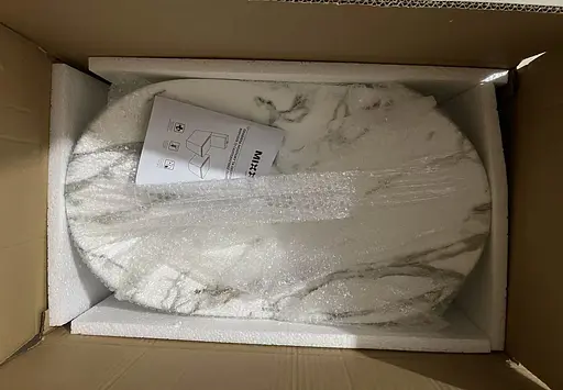 Умивальник накладний Mixxus Premium Wave-0105 marble 620x360x160 мм MP6559, Мармур - фото 7