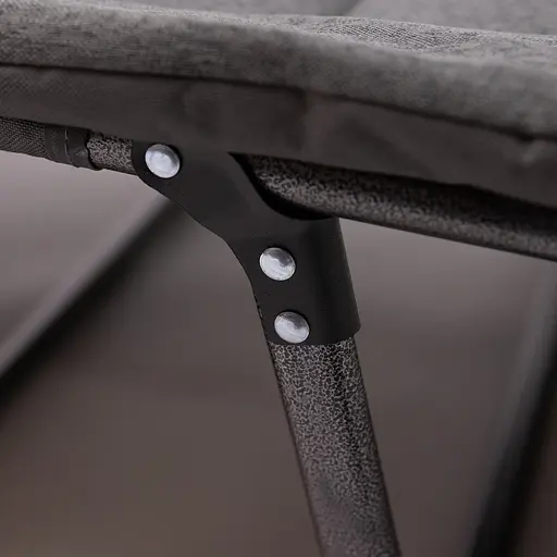 Шезлонг-ліжко Yiwu розкладне регульоване 190х60 см для дачі кемпінгу сірий SJ-0125-190 - фото 8