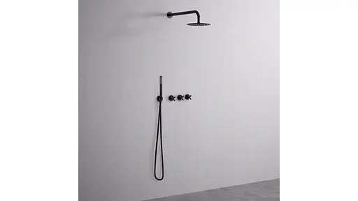Душова система прихованого монтажу Rea Exit black чорний REA-P8000, Чорний - фото 3