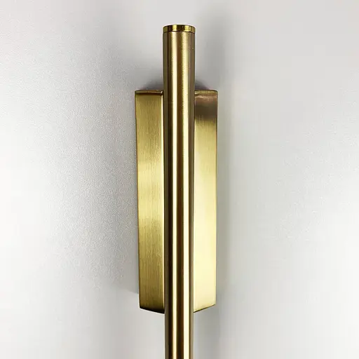 Латунне лінійне бра з прямокутною основою 80 см Line F Арт. C21/800 AB - фото 4
