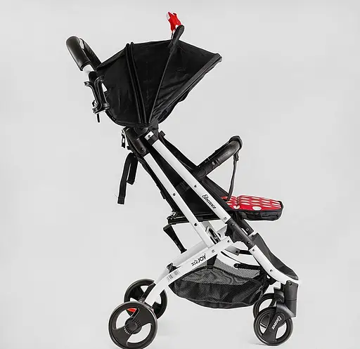 Коляска прогулочная детская JOY Elegans A-12295 рама алюминиевая, телескопическая ручка (6989235360018) - фото 7