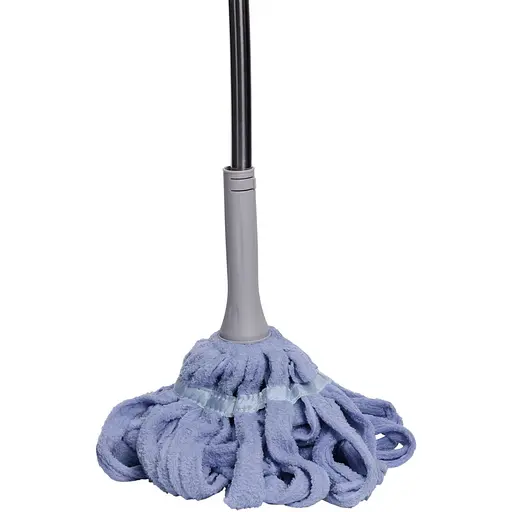 Швабра-моп веревочная для мытья пола 134 см, голубой Household Cleaning Products HP-35015-13BL